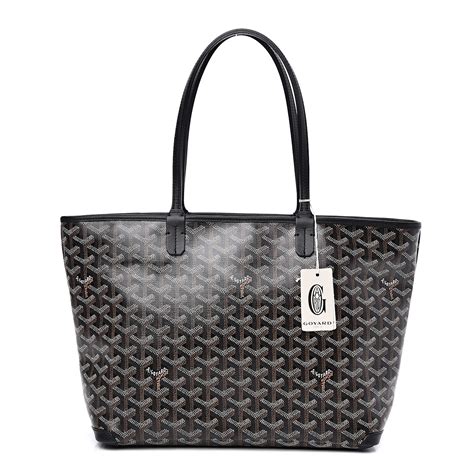 goyard black goyardine artois pm|Goyard belvedere pm price.